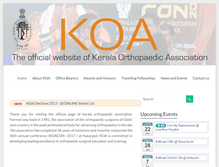 Tablet Screenshot of keralaortho.org